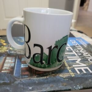White and Green Mug